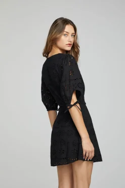 Chaser Brand Cassia Mini Dress - Black Onyx Cheap