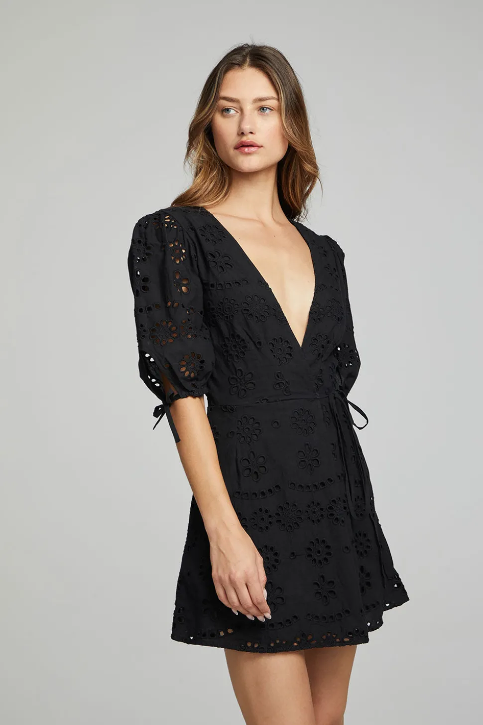 Chaser Brand Cassia Mini Dress - Black Onyx Cheap