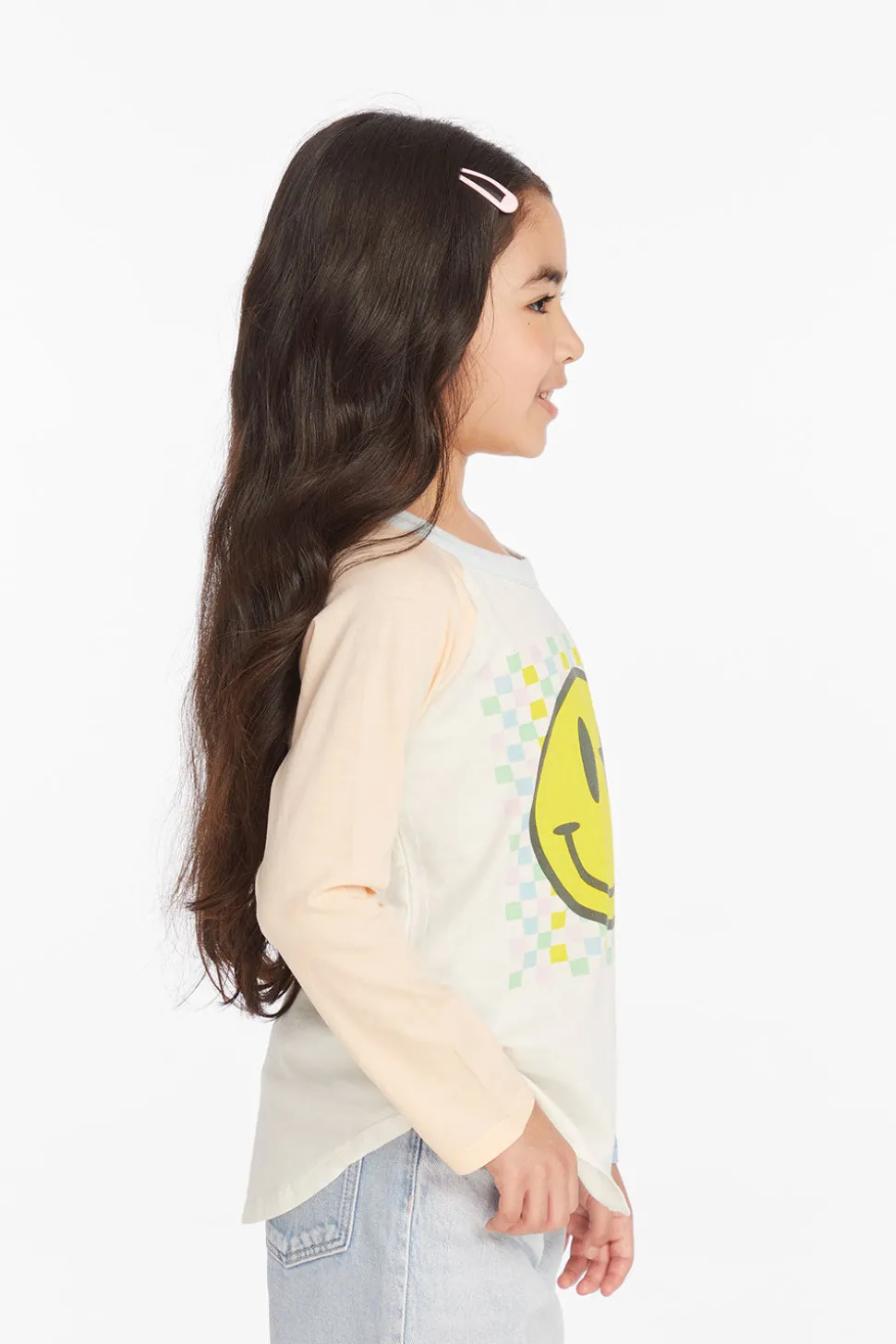 Chaser Brand Checkered Smiley Girls Long Sleeve Shop