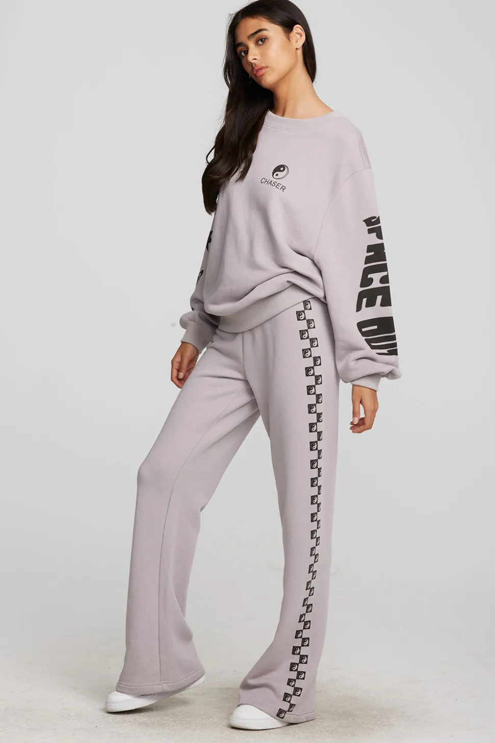 Chaser Brand Checkered Yin Yang Hearts Hot