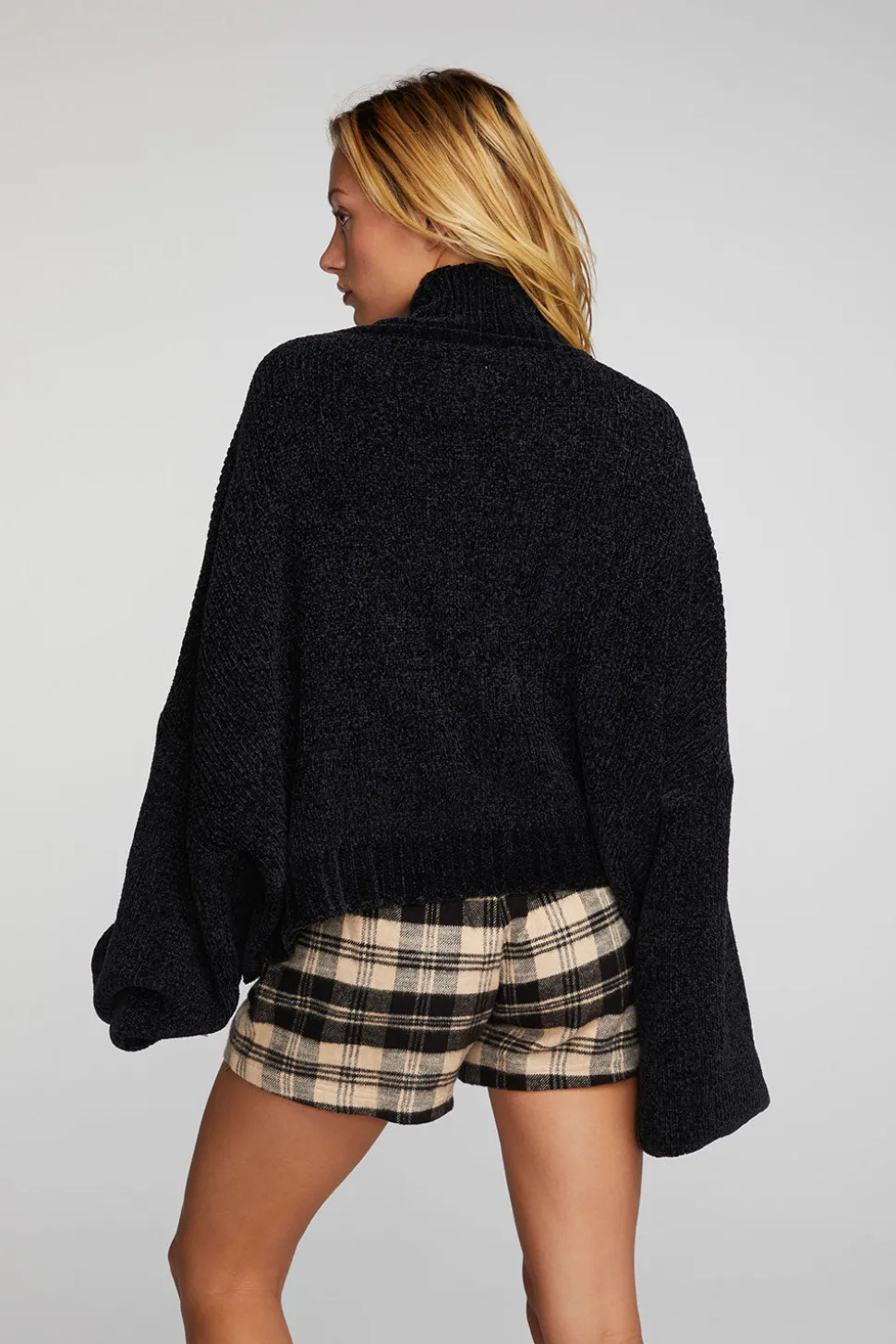 Chaser Brand Chenille Sweater Knit Turtleneck Fashion