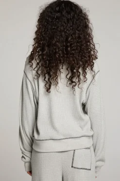 Chaser Brand Church Heather Grey Long Sleeve Cheap