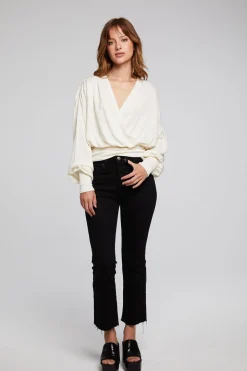 Chaser Brand City Starry White Blouse Fashion