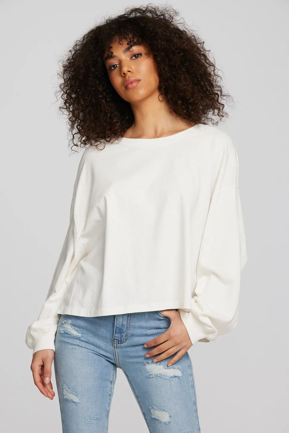 Chaser Brand Coast Cotton Jersey Long Sleeve Tee Cheap