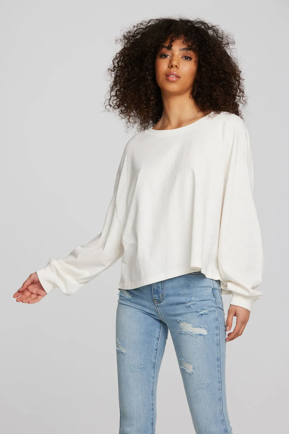 Chaser Brand Coast Cotton Jersey Long Sleeve Tee Cheap