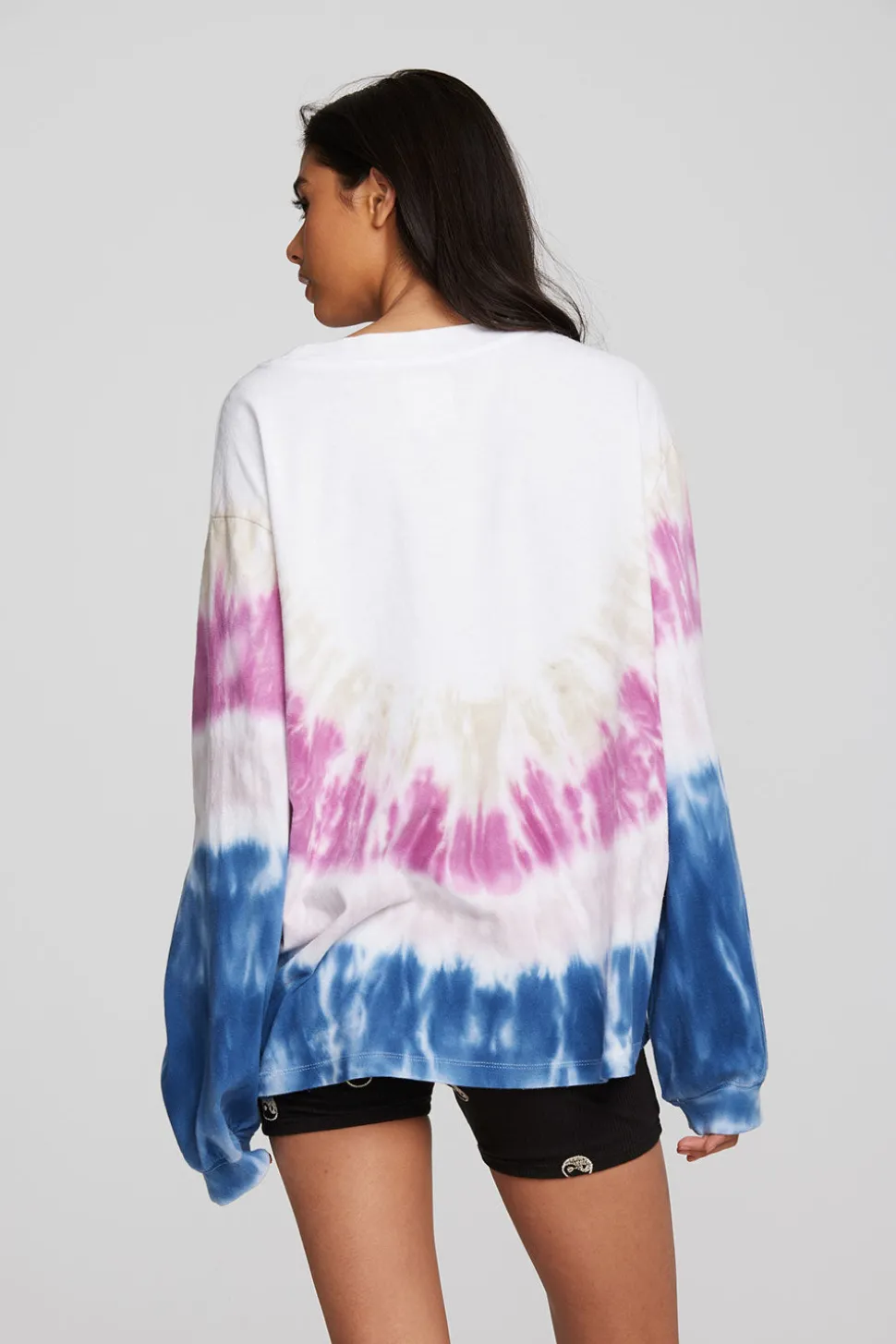 Chaser Brand Coast Cotton Jersey Long Sleeve Tee With Blousant Sleeves And Rib Outlet