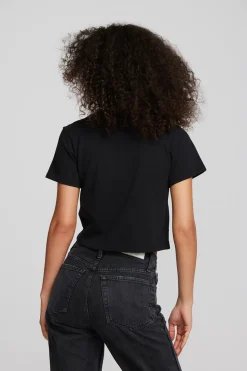 Chaser Brand Coast Cotton Jersey Mockneck Tee With Rib Online