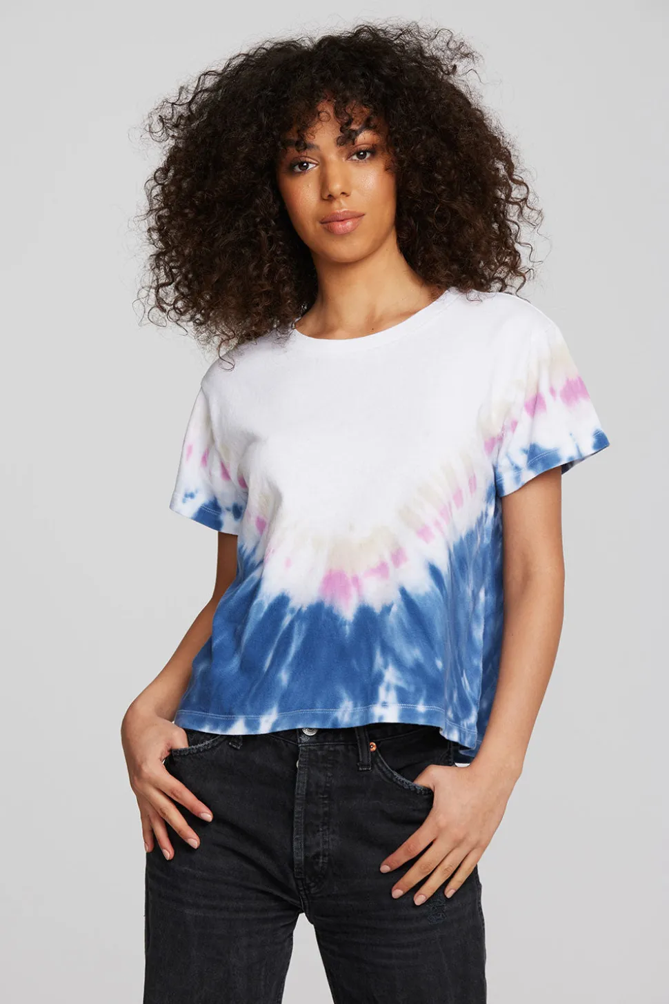 Chaser Brand Coast Cotton Jersey Oversized Crew Neck Tee Cheap