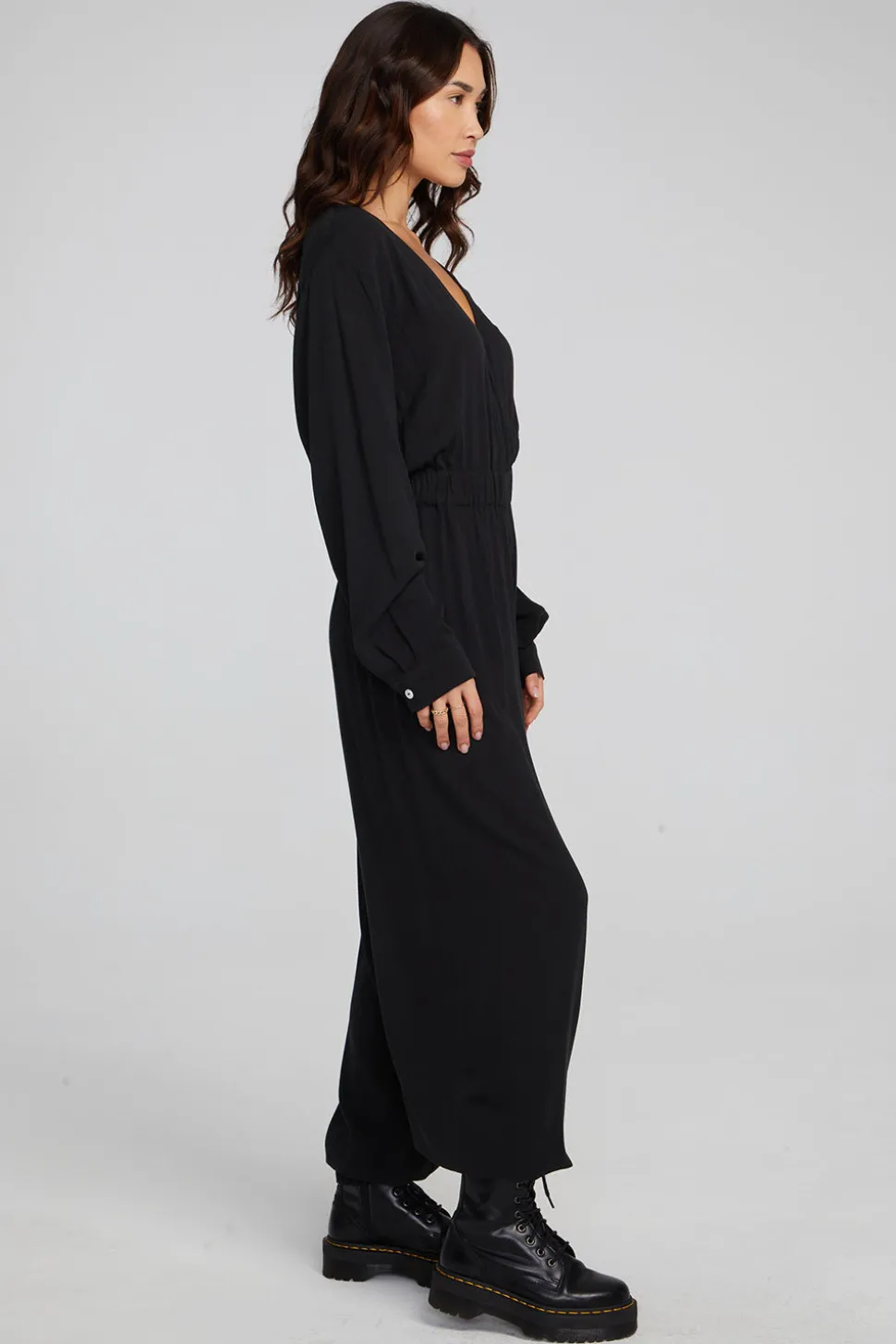 Chaser Brand Colette Shadow Black Jumpsuit Shop
