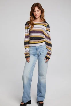 Chaser Brand Collins Haight Street Stripe Top New