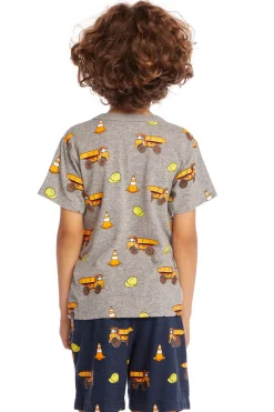 Chaser Brand Construction Zone Boys Crew Neck Tee Online