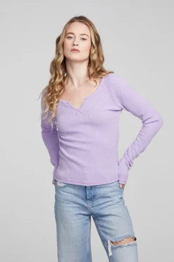 Chaser Brand Cooper Digital Lavender Long Sleeve Store
