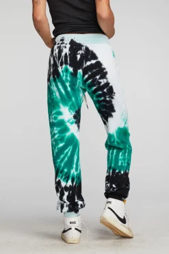 Chaser Brand Cotton Fleece Joggers With Rib And Shoestring Tie Cheap