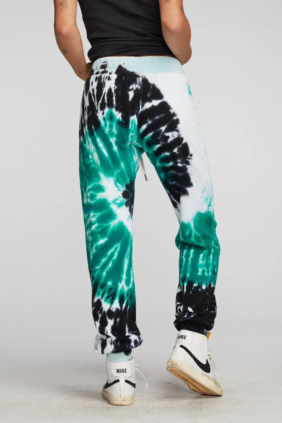 Chaser Brand Cotton Fleece Joggers With Rib And Shoestring Tie Cheap