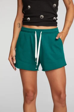 Chaser Brand Cotton Fleece Shorts With Shoestring Tie Shop