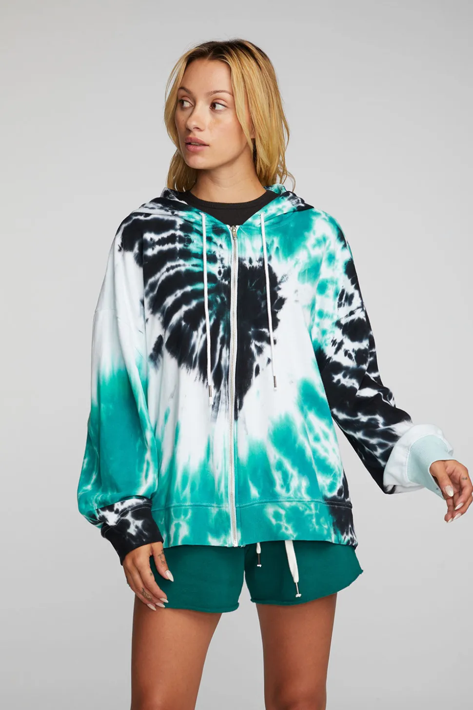 Chaser Brand Cotton Fleece Zip Up Hoodie Clearance
