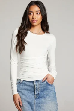 Chaser Brand Crime White Long Sleeve Best