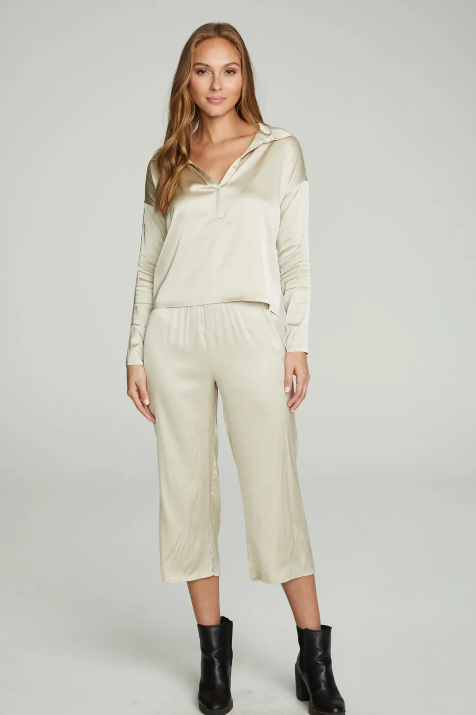 Chaser Brand Cropped Wide Leg Culotte Hot
