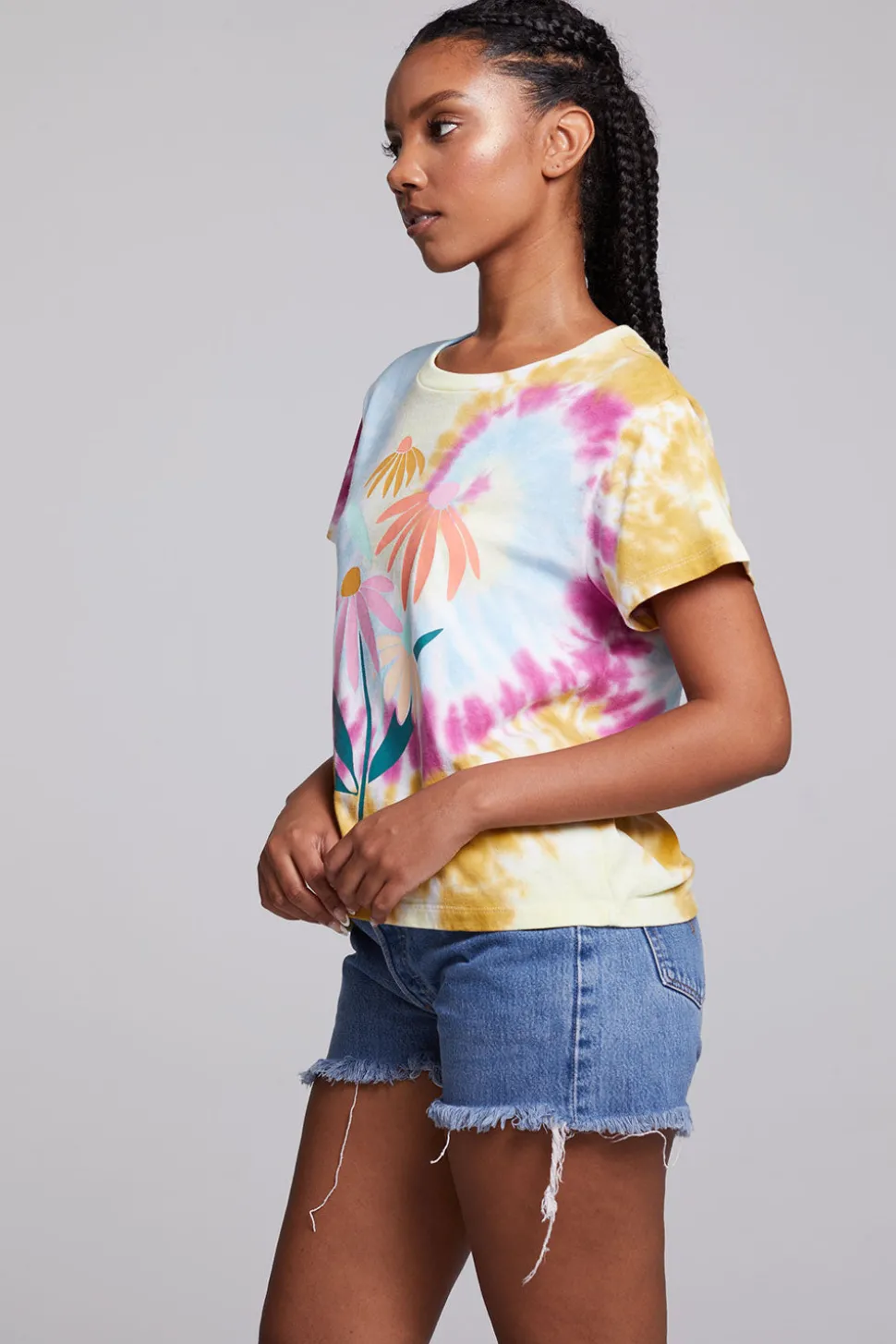 Chaser Brand Daisy Bunch Tee Flash Sale