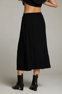 Chaser Brand Darby Licorice Midi Skirt Cheap