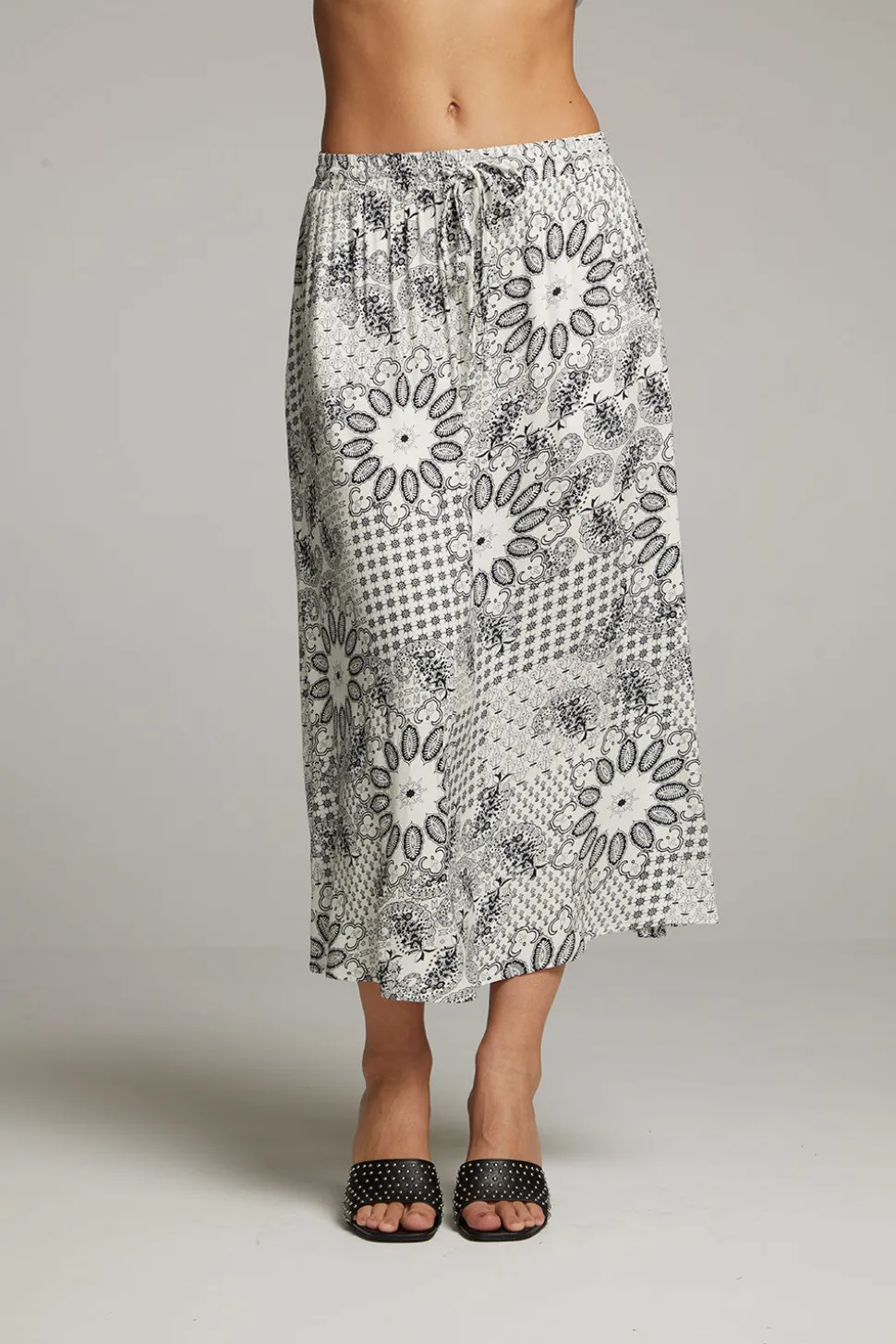Chaser Brand Darby Paisley Bandana Midi Skirt Cheap