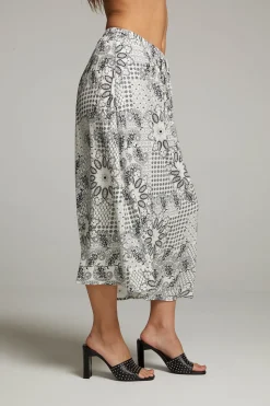Chaser Brand Darby Paisley Bandana Midi Skirt Cheap