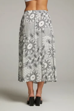 Chaser Brand Darby Paisley Bandana Midi Skirt Cheap