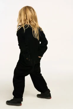 Chaser Brand David Raven Black Corduroy Jumpsuit Best Sale
