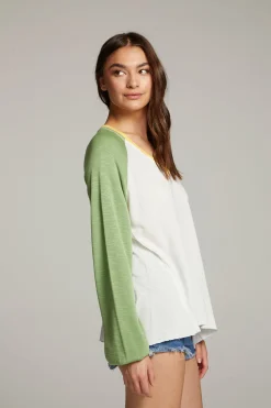 Chaser Brand Demo White Long Sleeve Flash Sale
