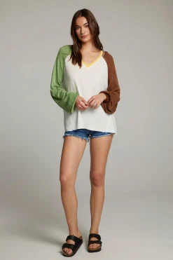 Chaser Brand Demo White Long Sleeve Flash Sale