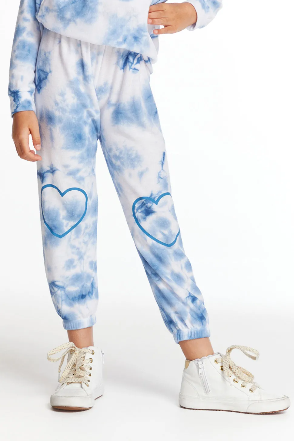 Chaser Brand Denim Tie Dye Heart Cozy Knit Sweatpant Flash Sale