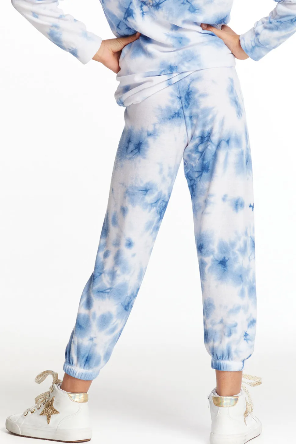 Chaser Brand Denim Tie Dye Heart Cozy Knit Sweatpant Flash Sale
