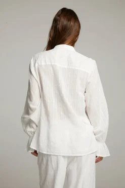 Chaser Brand Dolphin White Button Down Clearance