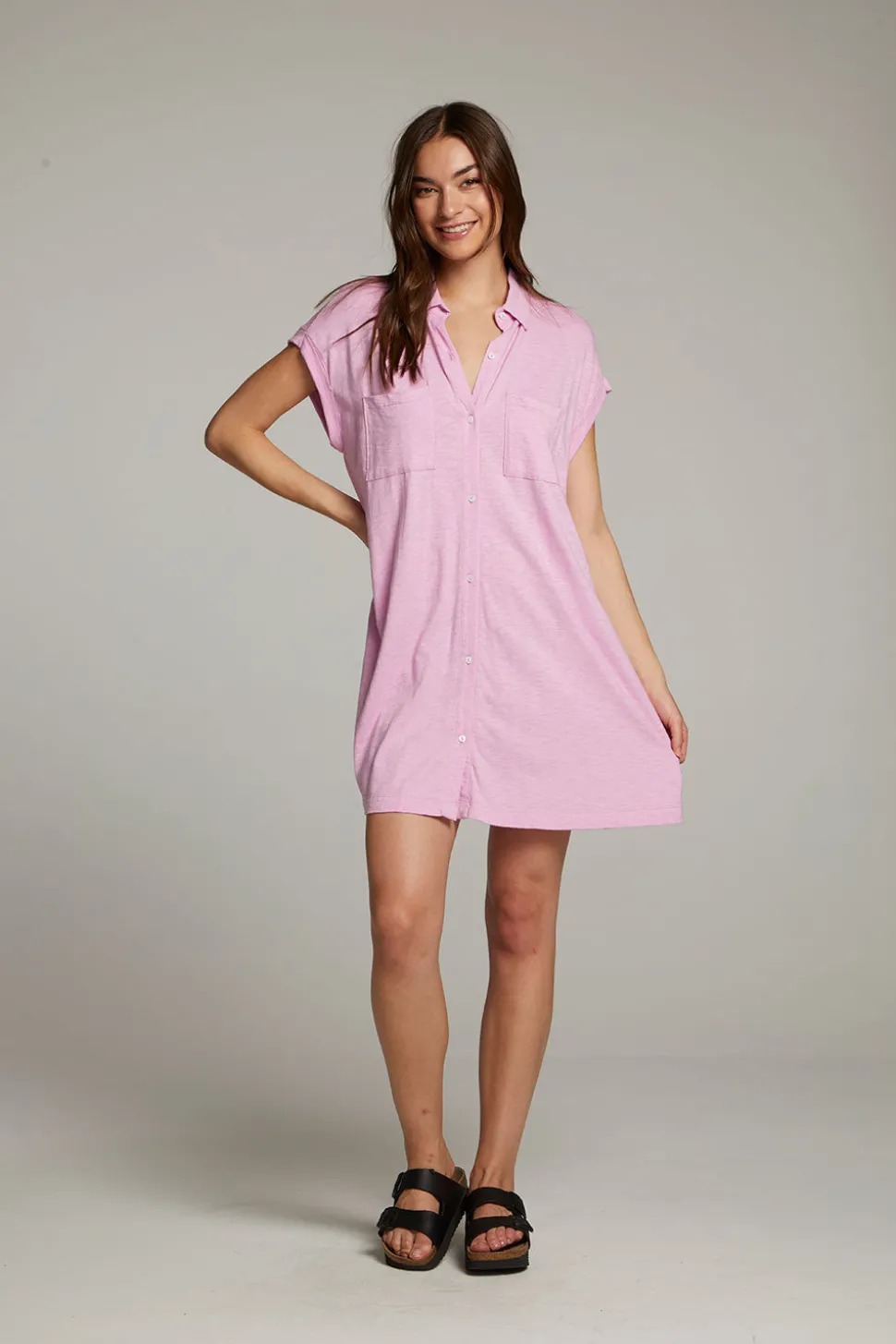 Chaser Brand Downtown Pastel Lavender Mini Dress Shop