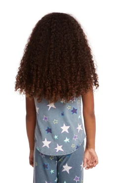 Chaser Brand Dream Emb Star Girls Vintage Jersey Shirttail Muscle Shop