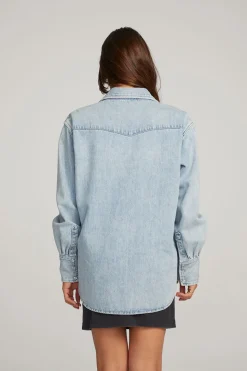 Chaser Brand Elk Classic Blue Button Down Sale