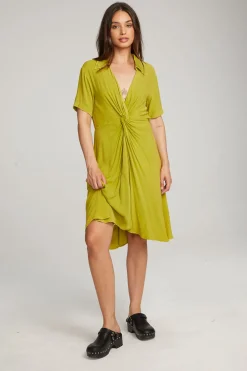 Chaser Brand Elsa Citron Midi Dress Sale