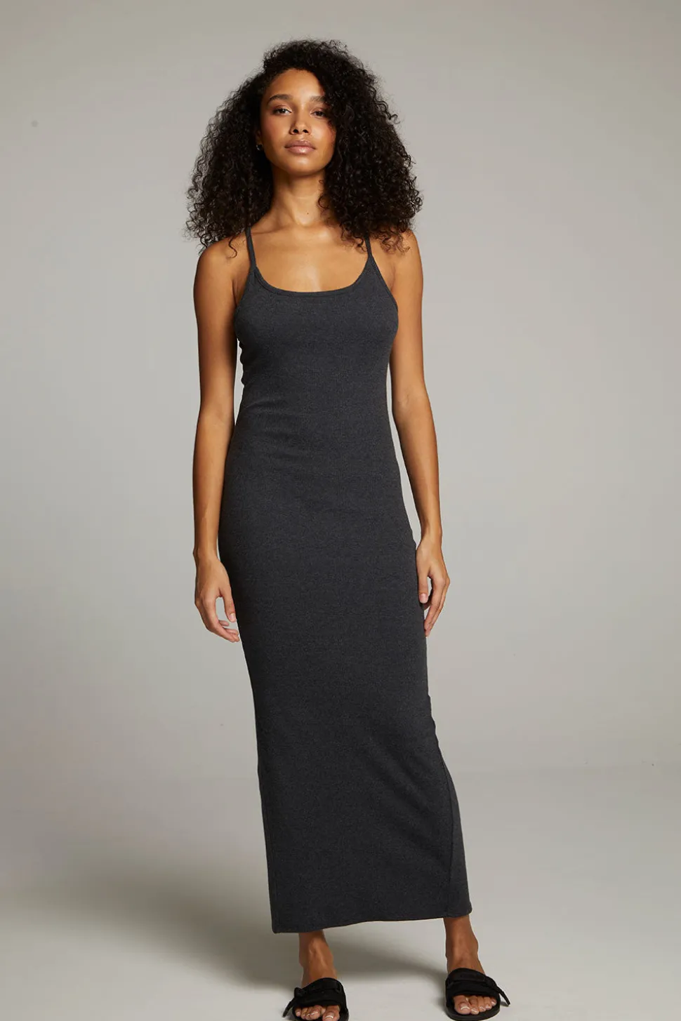 Chaser Brand Emma Black Maxi Dress New