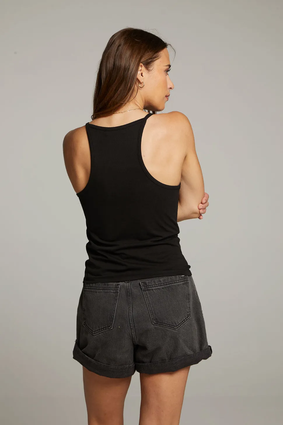 Chaser Brand Emma Black Tank Top Online
