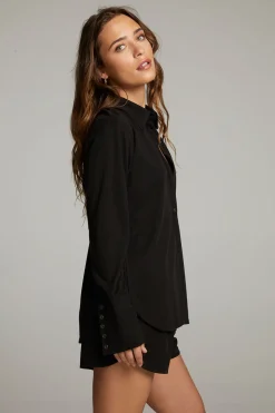 Chaser Brand Ethan Black Button Up Outlet