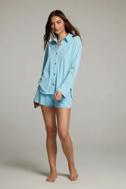 Chaser Brand Ethan Clear Sky Button Up Shop