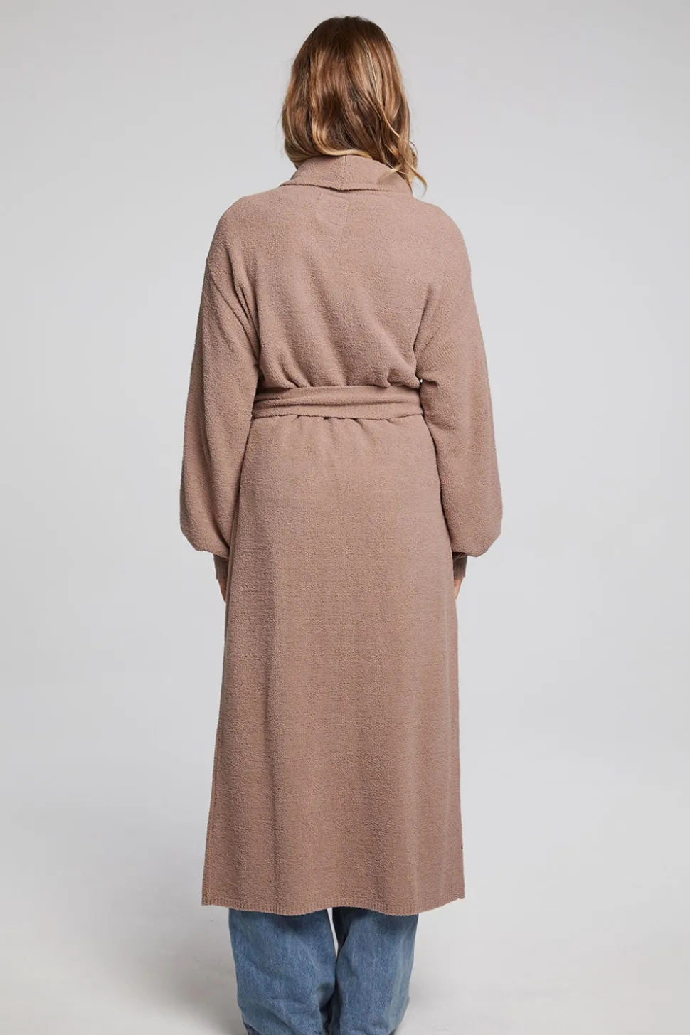 Chaser Brand Evee Warm Taupe Maxi Cardigan Flash Sale