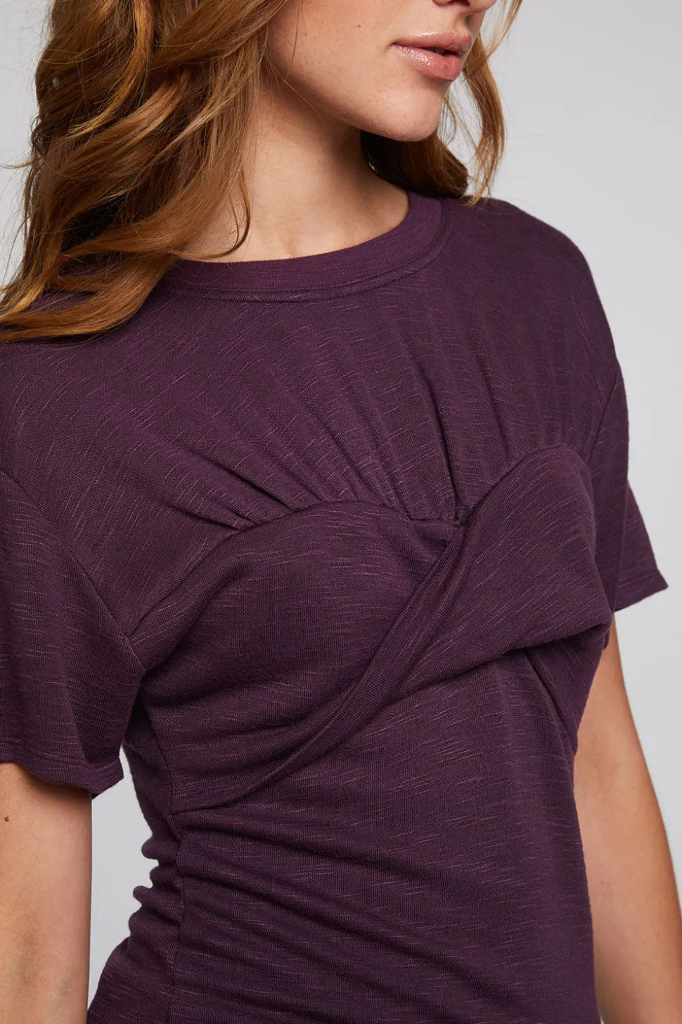 Chaser Brand Evelynn Plum Perfect Tee Cheap