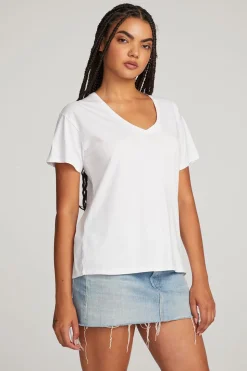 Chaser Brand Everyday Essential White V-neck Tee Store