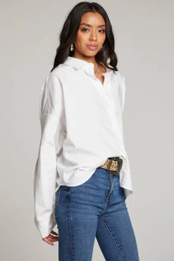 Chaser Brand Ezra White Button Up Discount