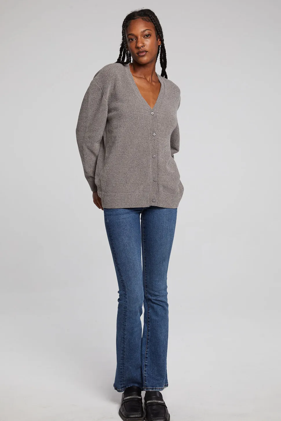 Chaser Brand Fairfax Foggy City Cardigan Cheap