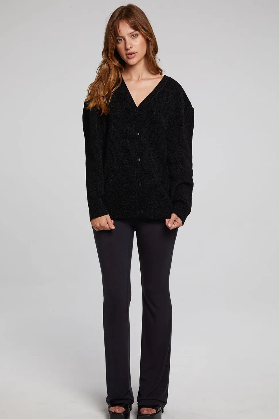 Chaser Brand Fairfax Licorice Cardigan Fashion
