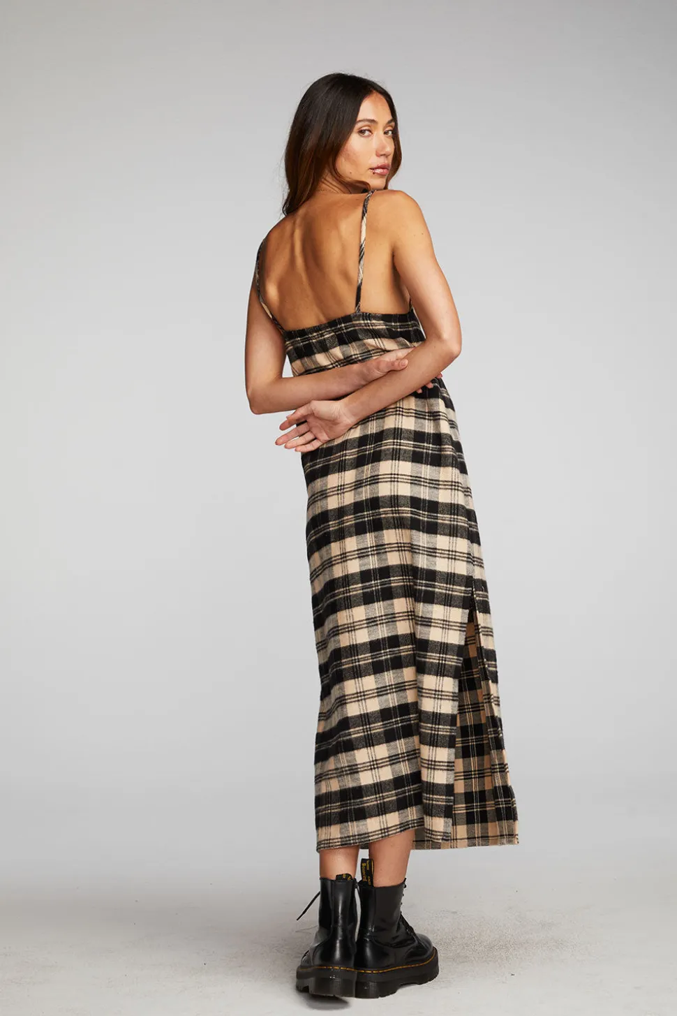 Chaser Brand Flannel Midi Slip Dress Flash Sale