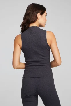 Chaser Brand Fox Shadow Black Tank Discount