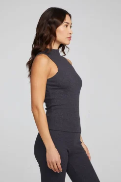 Chaser Brand Fox Shadow Black Tank Discount